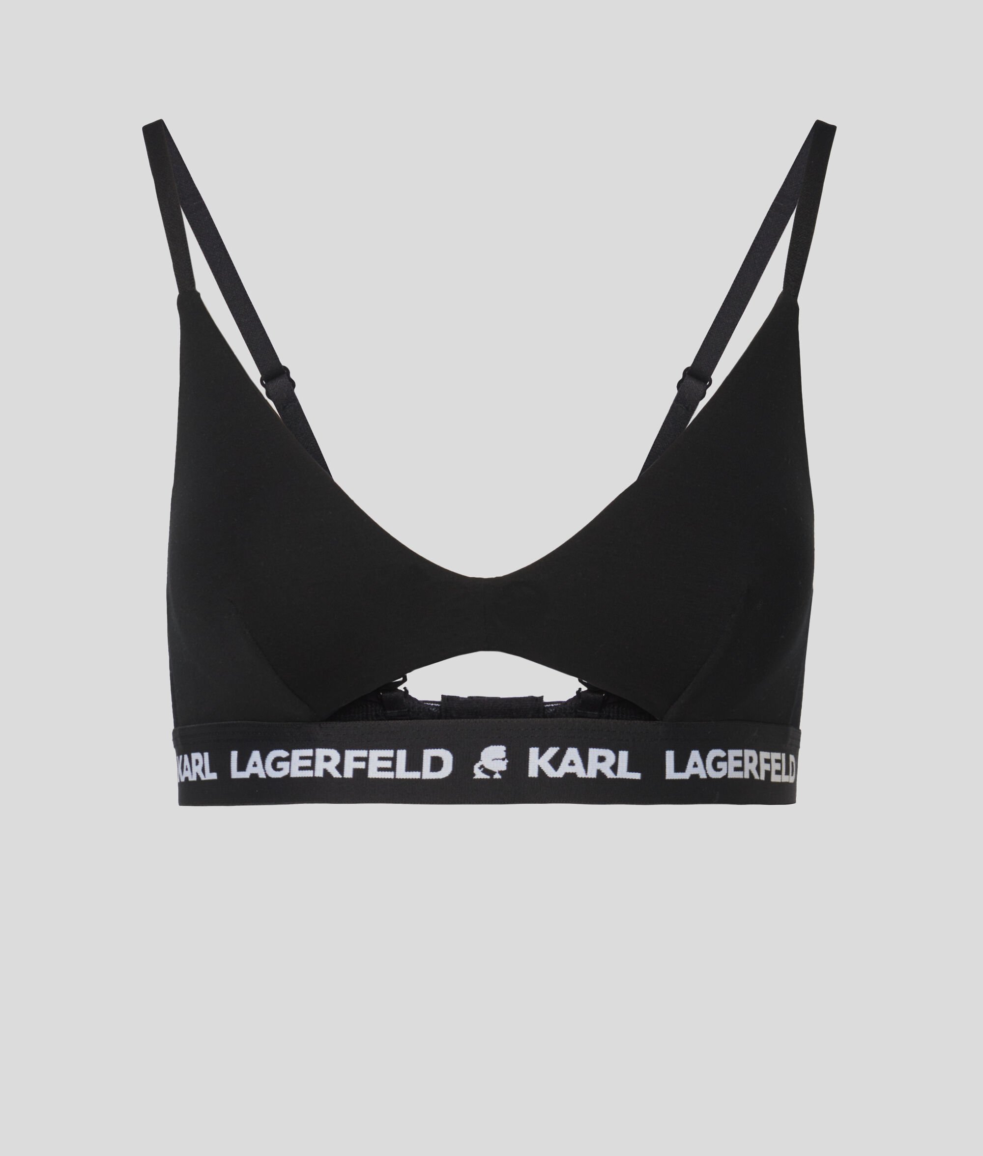 (image for) Sophisticated KARL LOGO PEEPHOLE BRA